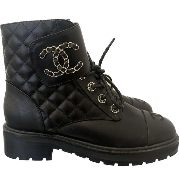 Chanel Combat Boots