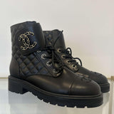 Chanel Combat Boots