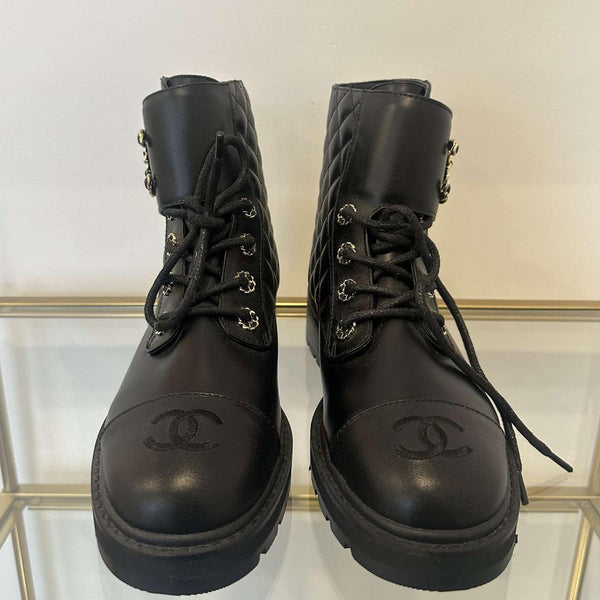 Chanel Combat Boots