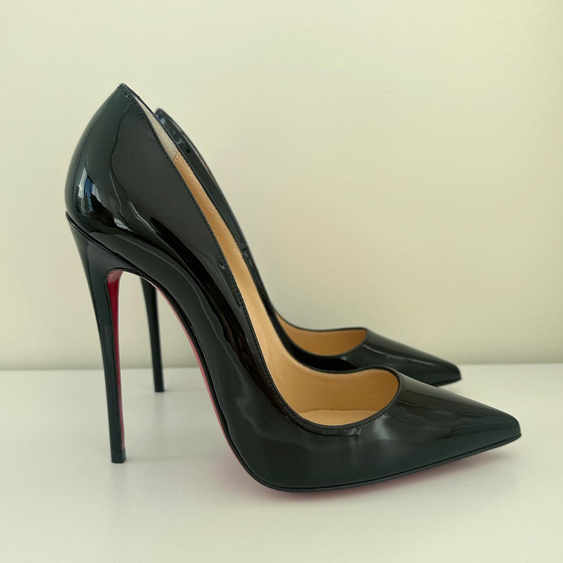 Christian Louboutin So Kate Black Patent 120