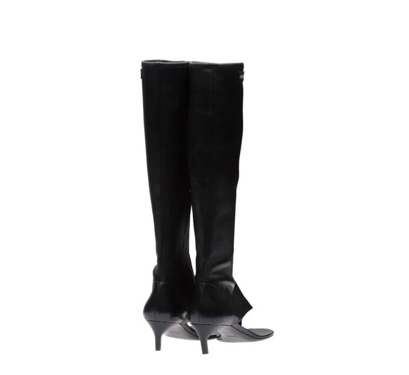 Miu Miu Stretch Nappa Leather Thong Boots