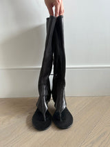 Miu Miu Stretch Nappa Leather Thong Boots