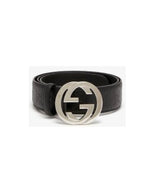 Gucci Signature GG-Logo Leather Belt