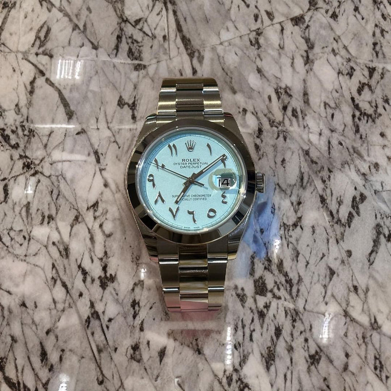 Rolex Datejust 41mm
Tiffany Arabic Custom Dial