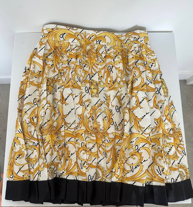 Versace Baroque Silk Skirt