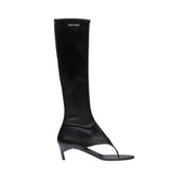 Miu Miu Stretch Nappa Leather Thong Boots